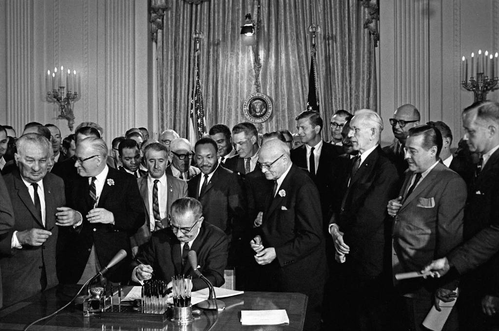 Civil Rights Act Of 1964 President Lyndon B Johson Martin Luther